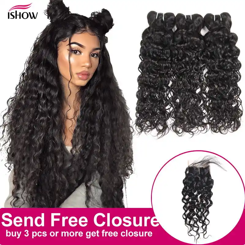 Brazilian Water Wave Bundles Sunlight Human Hair Weave Bundles