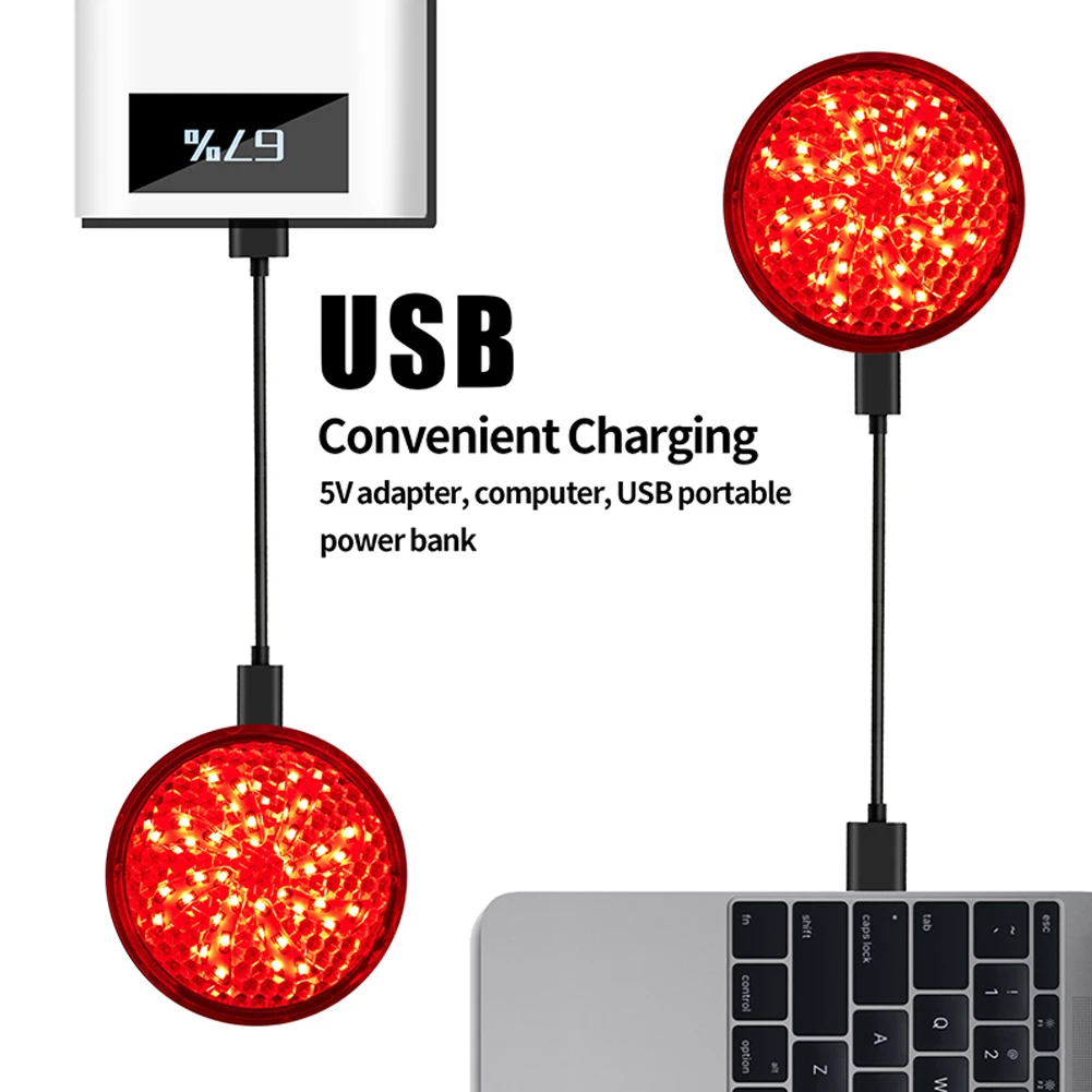 Задний фонарь для велосипеда с возможностью светильник зарядка через usb для езды на горном велосипеде, аксессуары оборудования для Предупреждение светильник обновления COB лампа из бусин