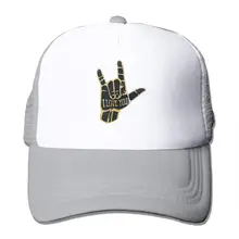 ASL I Love You, язык жестов, унисекс, регулируемая бейсболка на ремне, Кепка Дальнобойщика, сетчатая Кепка, Солнцезащитная бейсболка, черный цвет