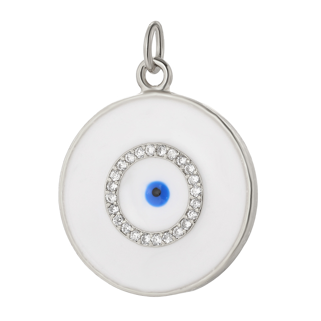 Evil Blue Eye Charms for Jewelry Making Supplies Boho Cute Gold Earrings Charms Diy Necklace Bracelet Keychain Pendant