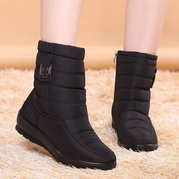 

Winter Women Shoes Snow Boots Ladies Waterproof Warm Ankle Boots Wedges Platform Plush Shoes Ladies Botas Mujer Invierno 2019