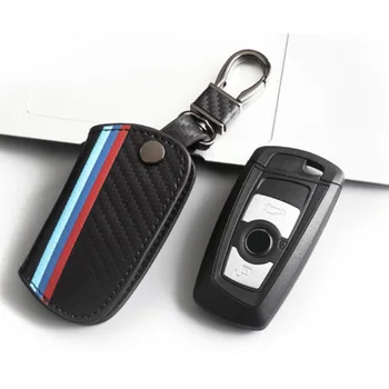 

Carbon Fiber Key Cover Leather Remote For BMW F01-F33 F80 X1 X3 Car FOB Automotive Practical Durable
