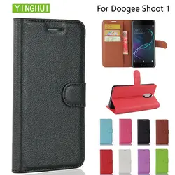 Роскошный кожаный чехол-книжка для Doogee Shoot 2 кожаный чехол Для Doogee Shoot 1 Funda Capa Shoot 2 защитный чехол