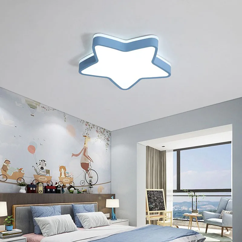 

Children room ceiling lamp bedroom lamp contracted modern boys and girls creative star lamp led cartoon lamps and lanterns