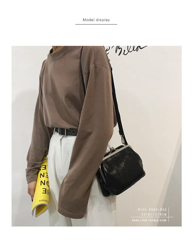 Модная ретро лакированная кожаная сумка женская PU сумка новая однотонная Повседневная маленькая сумка через плечо тип оболочки сумки-мессенджеры