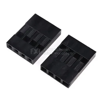 

100PCS/Lot Single 4P 2.54mm 1x4P 1*4P Plastic For Dupont Jumper Housing Female Pin Connector Wire Cable