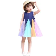 Темно-синие платья-пачки для девочек, фатиновое платье с цветочным узором для Девочек Пышные Платья принцессы для девочек на свадьбу, день рождения размеры для детей возрастом от 2 до 6 лет