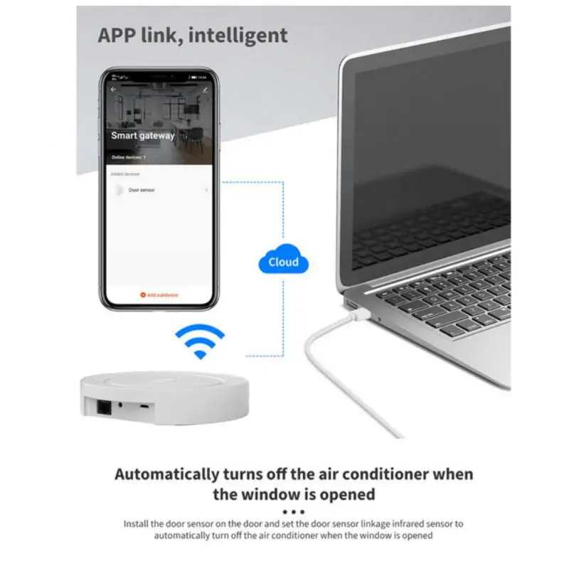 Новейший 4-в-1 многорежимный шлюз для умного дома Tuya Zigbe Bluetooth WiFi умное домашнее