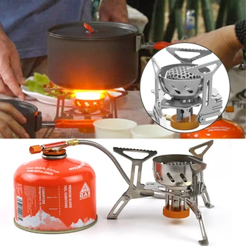 

Windproof Mini Lightweight Gas Camping Stove Burner Spark Cooking Hiking Tool