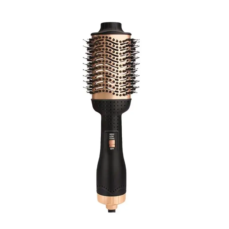 

Pro Electric Hot Air Dryer Comb Salon Hairstyling Straightener Curler Iron Blow Hairdressing Brush