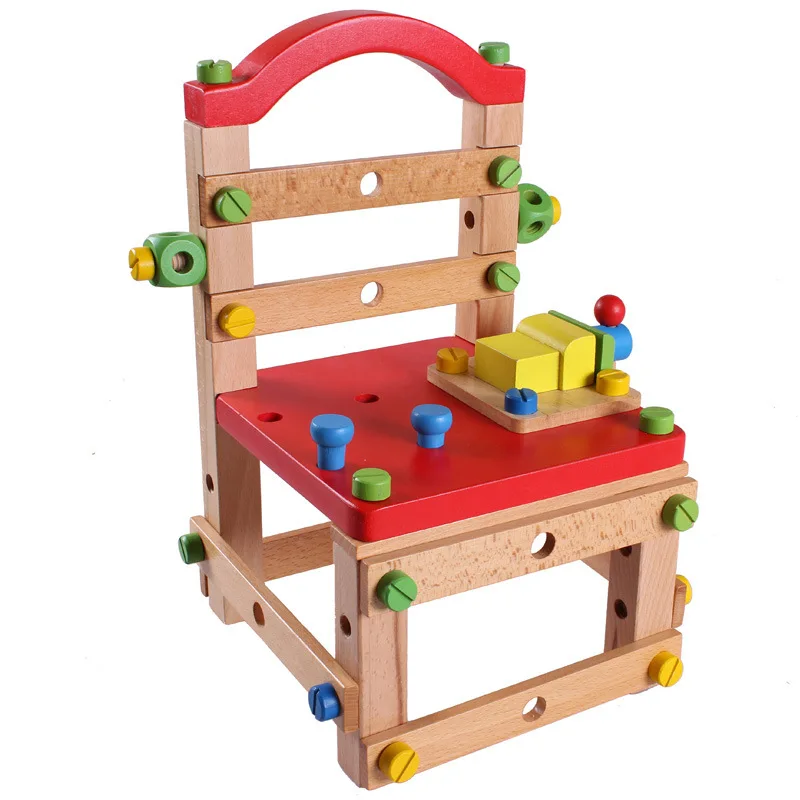 

Multi-functional Task Chair Luban Disassembly Toy Parent And Child Interactive Assembled Toys Children Educational Toy