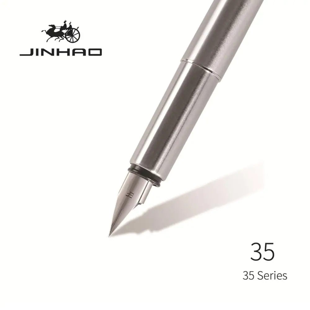 Ручка перьевая Jinhao со стальным корпусом и экстра тонким наконечником карандаш с
