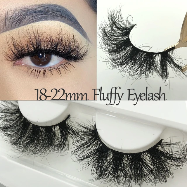 Buzzme 18-22mm Fluffy Mink Fur Eyelash Natural Length Eye Lashes