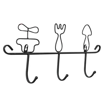 

Metal Iron Hooks Decorative Wall-Mounted Hook Hat Coat Clothes Hanger Home Decor 28.5*18.5 Cm 2019 New Sytle