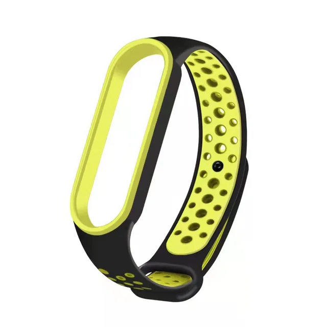 For Mi Band 6 5 4 strap sport Silicone watch wrist Bracelet miband 6 5 accessories bracelet smart strap for Xiaomi mi band 3 4 5 Black green