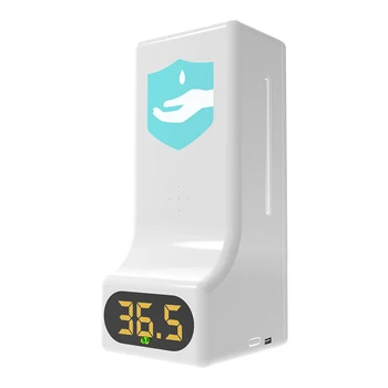 

Battery Powered Multifunctional Wall Mounted Automatic Soap Dispenser Home Temperature Measurement Large Capacity Kitchen Hotel