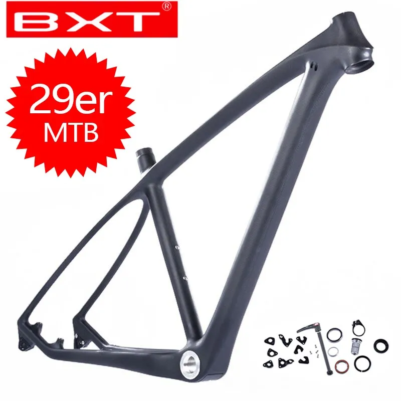 Новый BXT T800 углеродный 29er MTB рама 160 мм дисковые тормоза горный полностью каркас 29