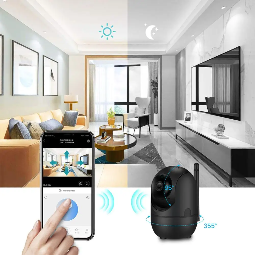 BESDER 1080P Беспроводная ip-камера интеллектуальная человеческая Автоматическая отслеживающая внутренняя безопасность жилища CCTV сетевая камера видеонаблюдения с wifi