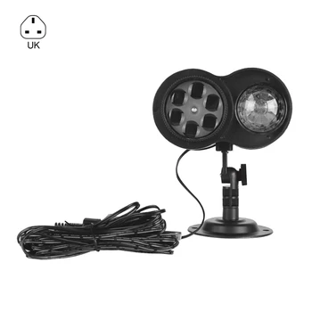 

Double Tube Water Wave Pattern Lights Christmas Projection Lamp LED Projector M2EC