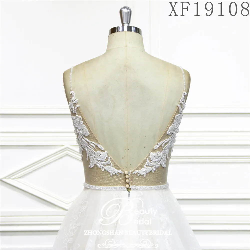 Свадебное платье es Robe De Mariage Vestidos De Novia на заказ с кружевной аппликацией свадебное платье XF19108