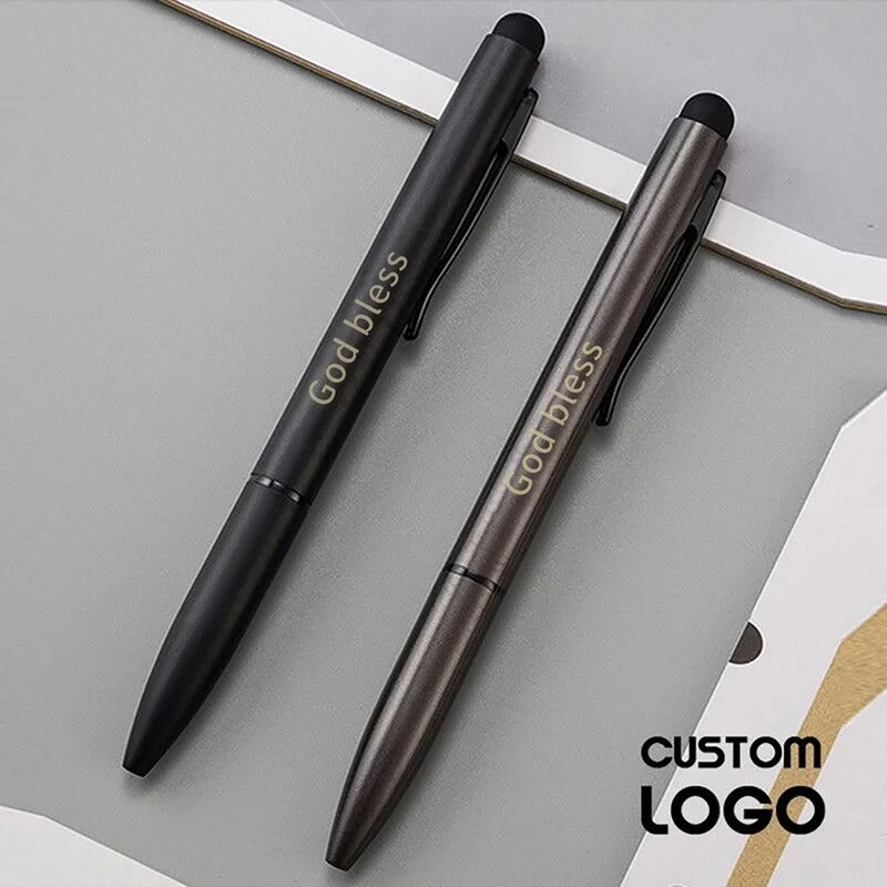 Custom logo Ballpoint Pen Multifunction Metal Touch Gift For Kids Advertising Pens Christmas pen |