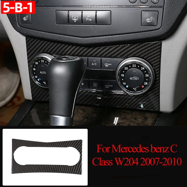 Carbon Fiber Car Interior Decoration Trim Stickers For Mercedes benz C Class W204 C180 C200 2007-2013 Accessories 5