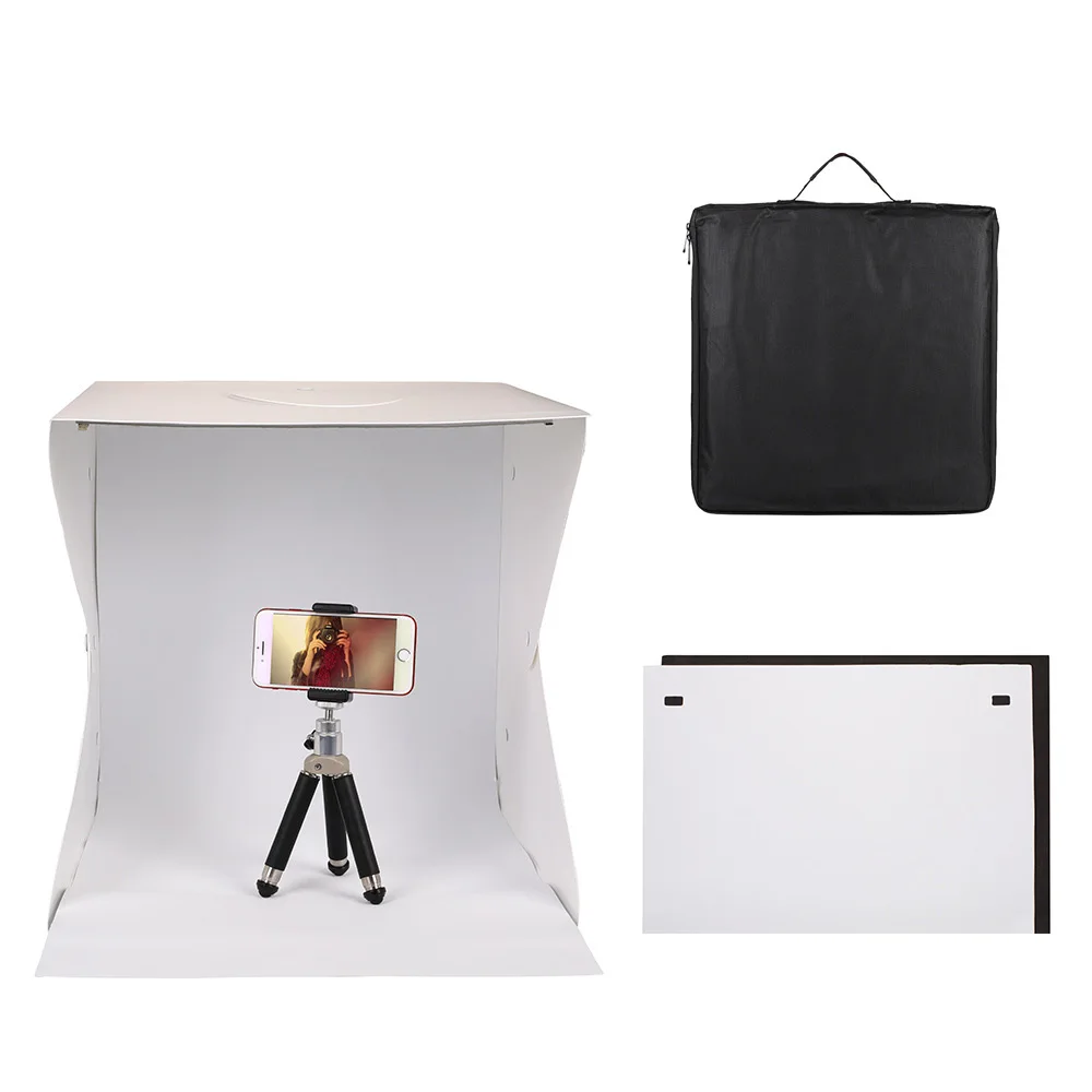 Foldable Photography Lightbox Photo Studio Softbox LED Panel Light Shooting Box Kit Photobox With for DSLR Camera
