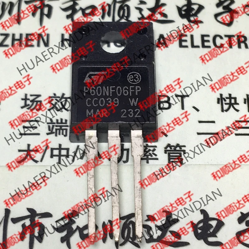20 шт./лот P60NF06FP STP60NF06FP TO-220F 60V 60A