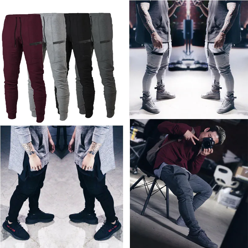 Мужские повседневные спортивные длинные брюки Slim Fit Осень Весна мужские брюки на шнурке повседневные спортивные брюки большие размеры