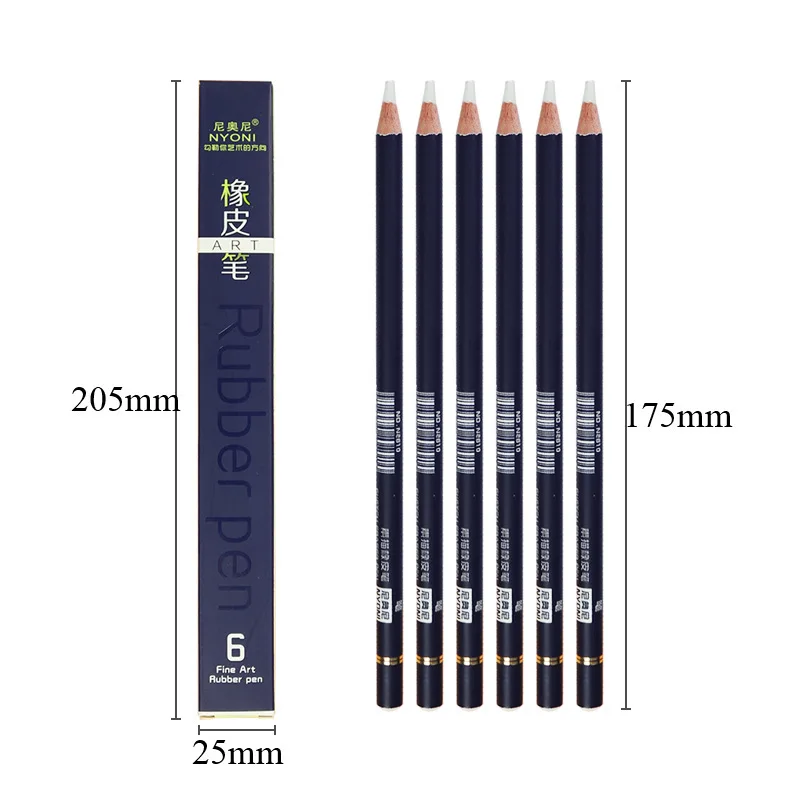 Pencil Eraser Creative Rubber PenPencil Eraser for Painting Drawing Manga High Precision Pen Shape Erasers School Art Stationery Supply