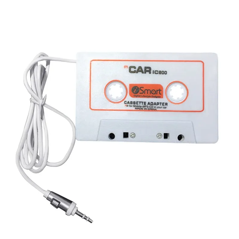 

Car Cassette Adapter 3.5 mm Car Audio Cassette Adapter for Smart Phones, MP3, MP4, iPod, , DVD Player,White