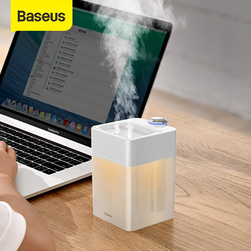 

Baseus 500ml Air Humidifier Aroma Essential Oil Diffuser Ultrasonic USB Mist Maker with LED Light for Home Office Car Humidifier