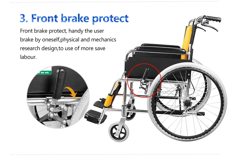 Cofoe Yiqiao инвалидная коляска с ручным приводом прогулочные приспособления для пожилых людей и инвалидов складной алюминиевый сплав портативный скутер с ручным тормозом