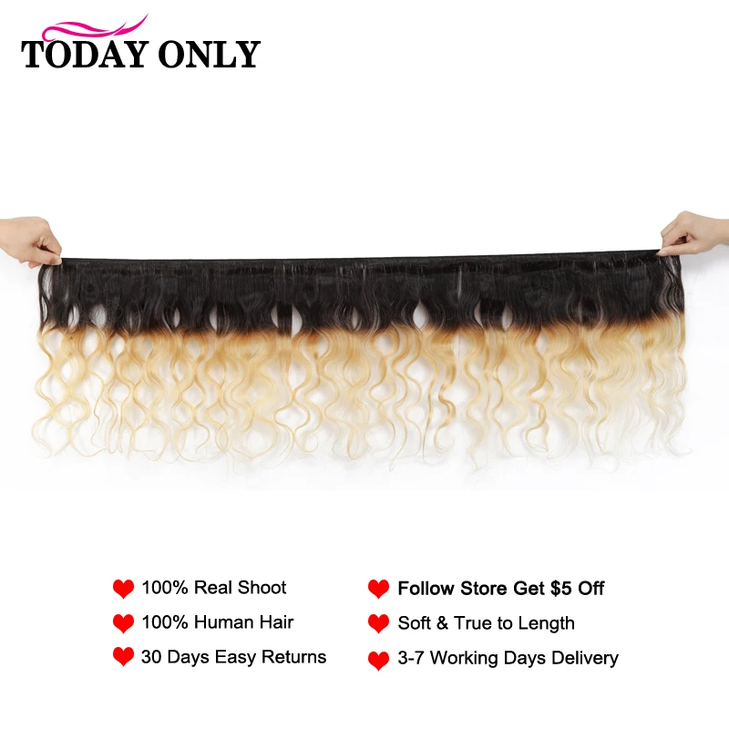 TODAY ONLY Blonde 1/3/4 Bundles Body Wave Bundles Brazilian Hair Weave Bundles Ombre Human Hair Bundles 2 Tone 1b 27 Remy Hair TODAY ONLY Blonde 1/3/4 Bundles Body Wave Bundles Brazilian Hair Weave Bundles Ombre Human Hair Bundles 2 Tone 1b 27 Remy Hair