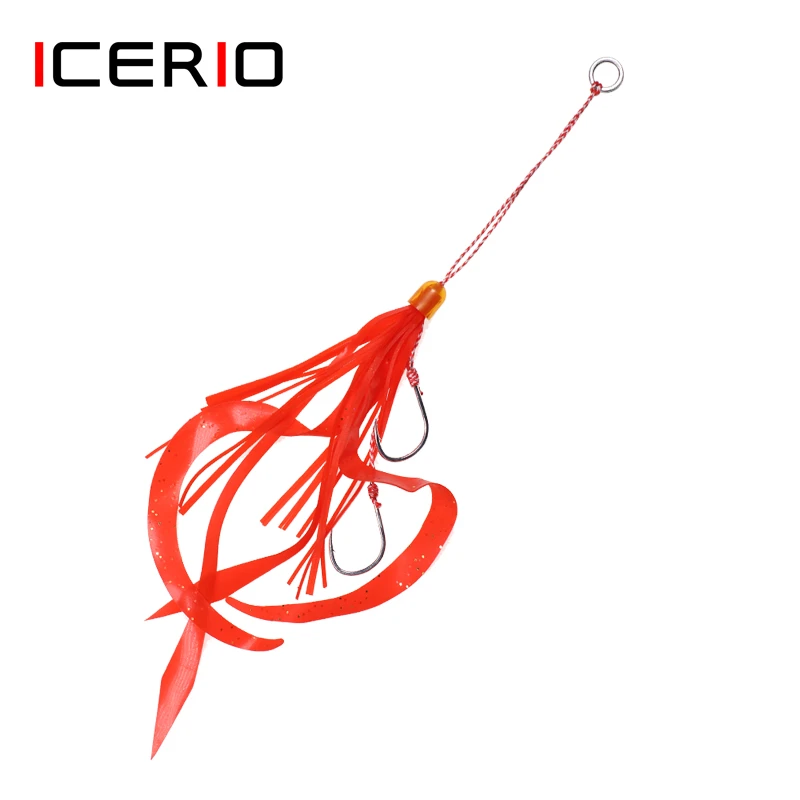Icerio 1 個ゴムシリコーンスカート Aqurbber 釣り海水ジグフックタイラバアクア鯛ルアー七スライド 釣りルアー Aliexpress