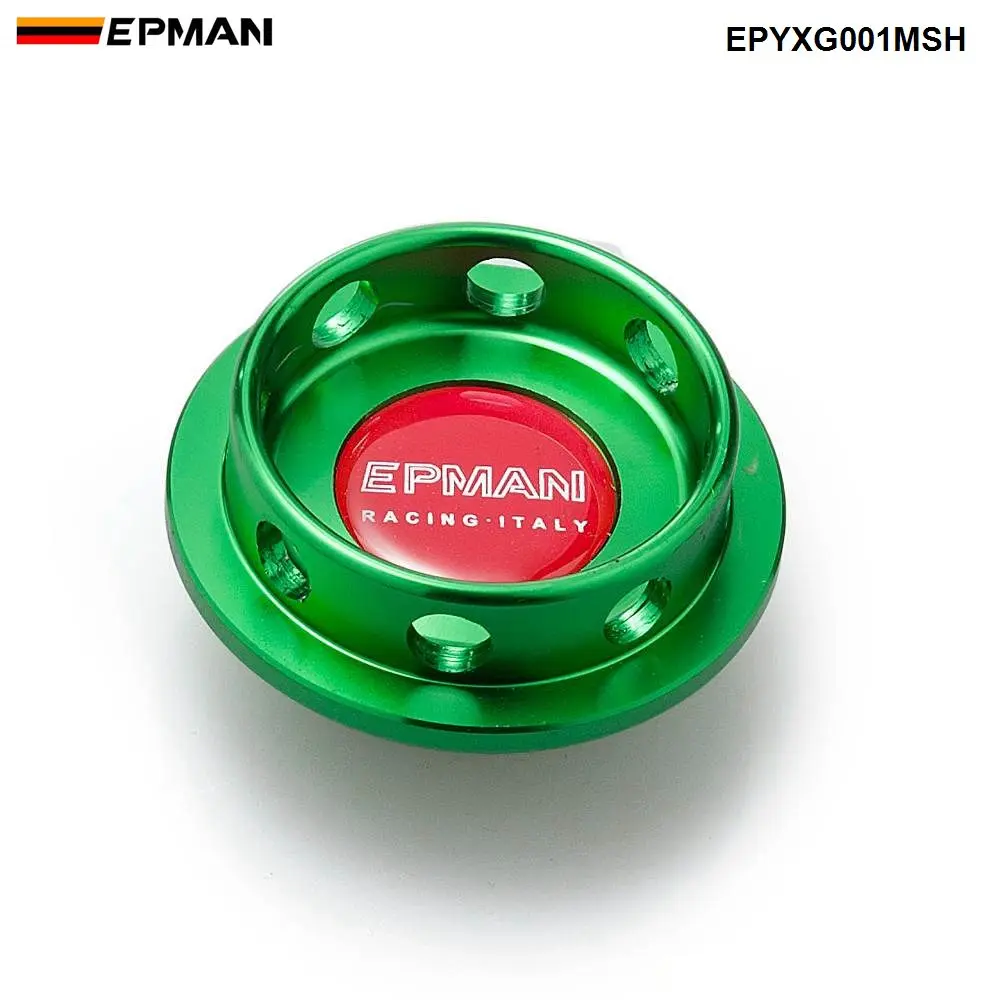 EPMAN заготовка серебряного моторного масляного фильтра крышка топливного бака Крышка для Mitsubishi Jdm EPYXG001MSH - Цвет: Зеленый