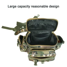 LEO камуфляж новая Рыболовная Сумка большой емкости многофункциональная приманка рыболовные снасти пакет Открытый сумки на плечо 16*17*34 см