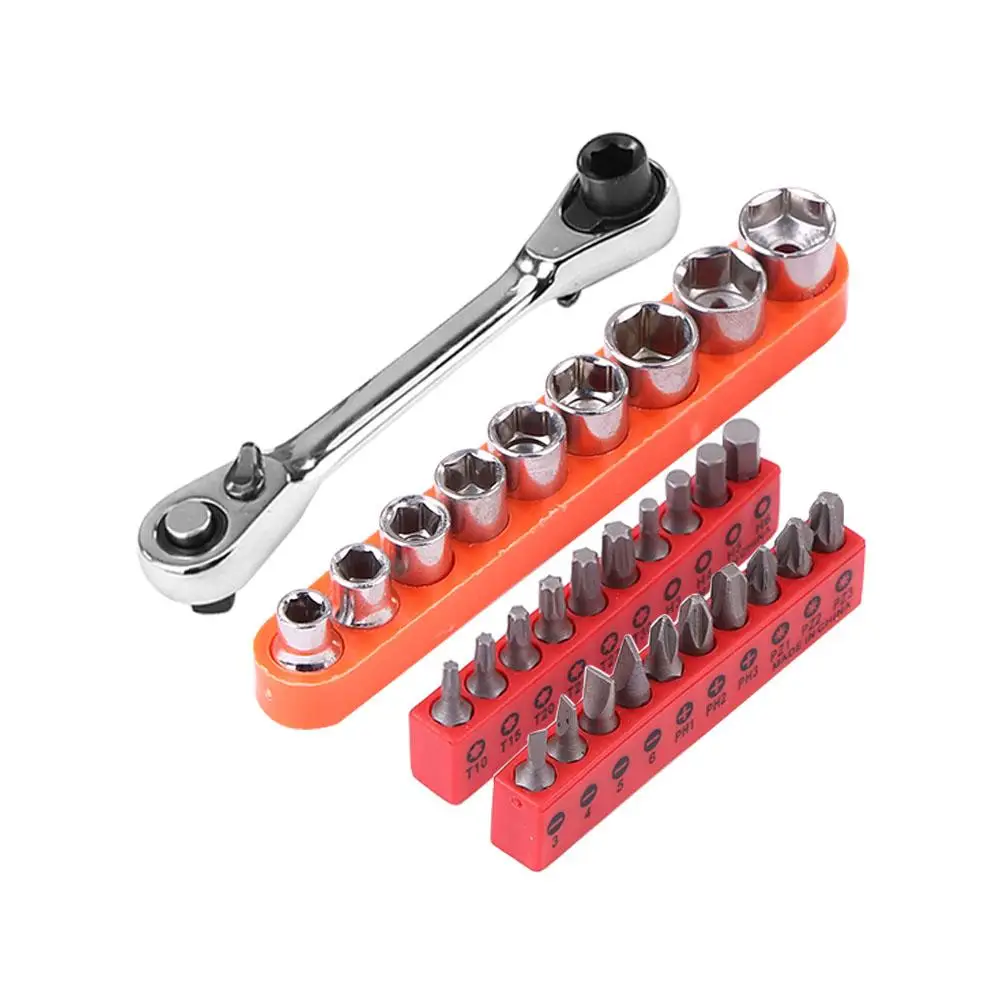 

2-head Adjustable Ratchet Gears Ring Torque Socket Wrenches Strong Torque Spanners Set Repair Vehicle Car Hand Tools