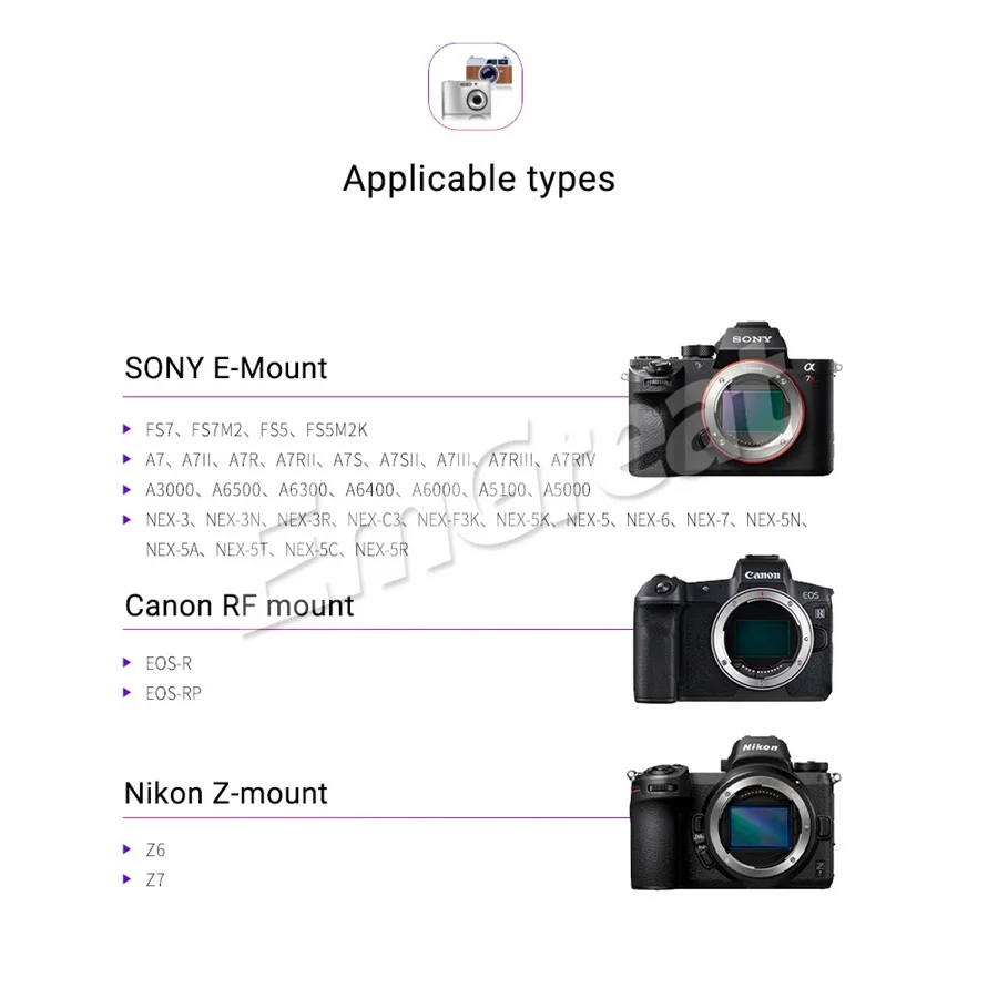 Brightin Star 55 мм F1.8 полная Рамка Большая диафрагма ручной фокус Prime объектив для Sony E-mount Canon RF-mount Nikon Z-Mount камеры