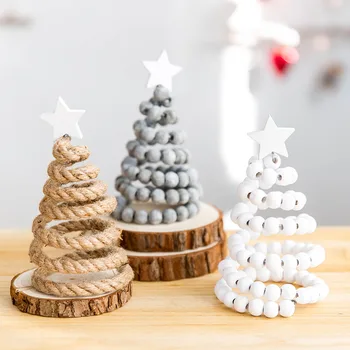 

Christmas Trees Ornament Crafts Photography Accessories Wood Home Desk Display Work Nordic New Year Decorations for Home Cafe