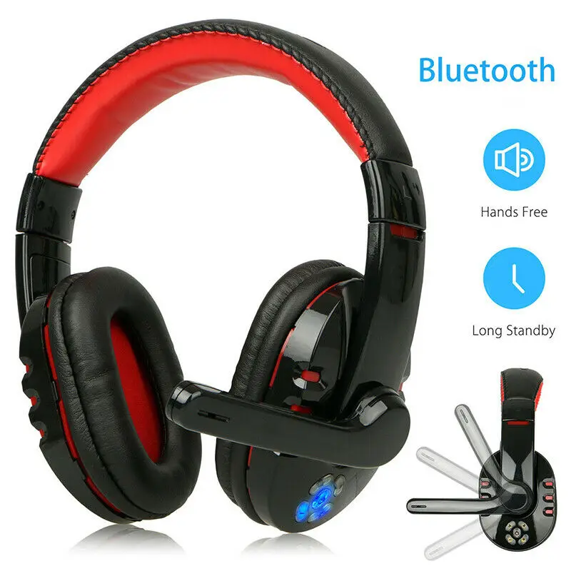 Беспроводной наушники гарнитура Bluetooth универсальный PC Игровые наушники с микрофоном
