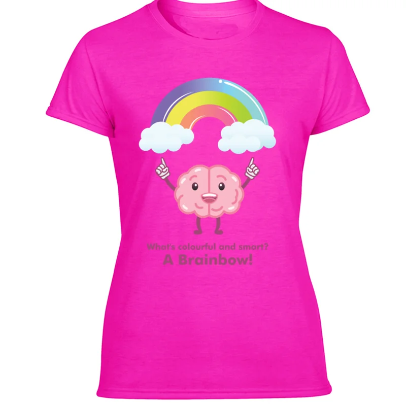 Humor Brainbow забавная футболка с плохой шуткой для мальчиков и девочек 2020 г. обычные