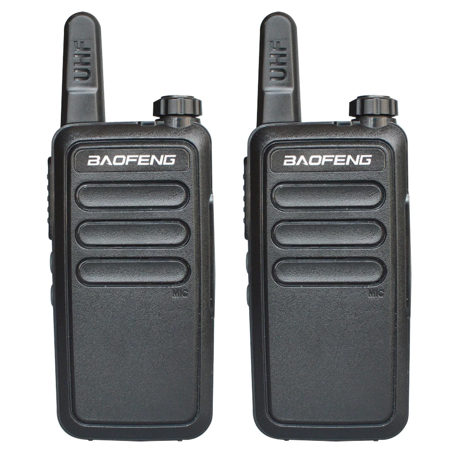 Черный 2 шт. Baofeng BF-R5 мини рация USB быстрая зарядка 5 Вт UHF 400-470 МГц Ham CB переносной радиоприемник BFR5 Woki Toki двухстороннее радио - Цвет: Черный