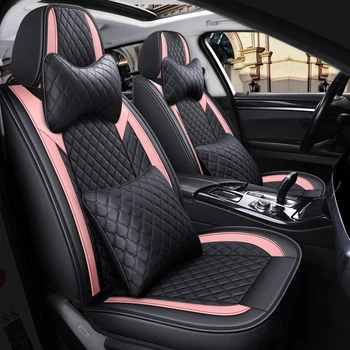 

Full Coverage Eco-leather auto seats covers PU Leather Car Seat Covers for toyota harrier highlander kluger hilux