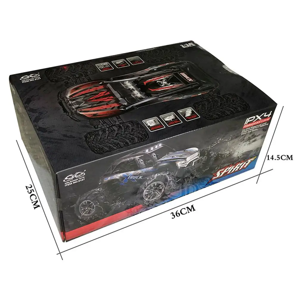 RCtown Xinlehong 9137 1/16 2.4G 4WD 36km/h RC Car W/ LED Light Desert Off-Road Rc Drift Cars High Class Truck RTR Toys X0703