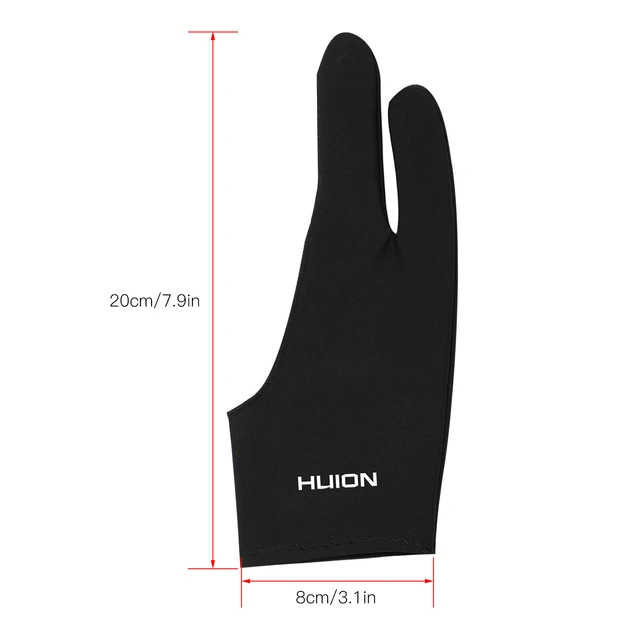 Huion GL200 Two-Finger Free Size Drawing Glove Artist Tablet Painting Glove  for Huion/Wacom/BOSTO/UGEE Graphics Drawing Tablets - AliExpress