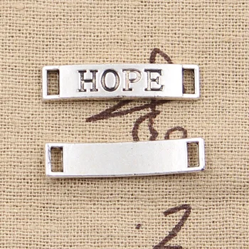 

20pcs Charms Hope Connector Link 6x28mm Antique Silver Color Pendants DIYCrafts Making Findings Handmade Tibetan Jewelry