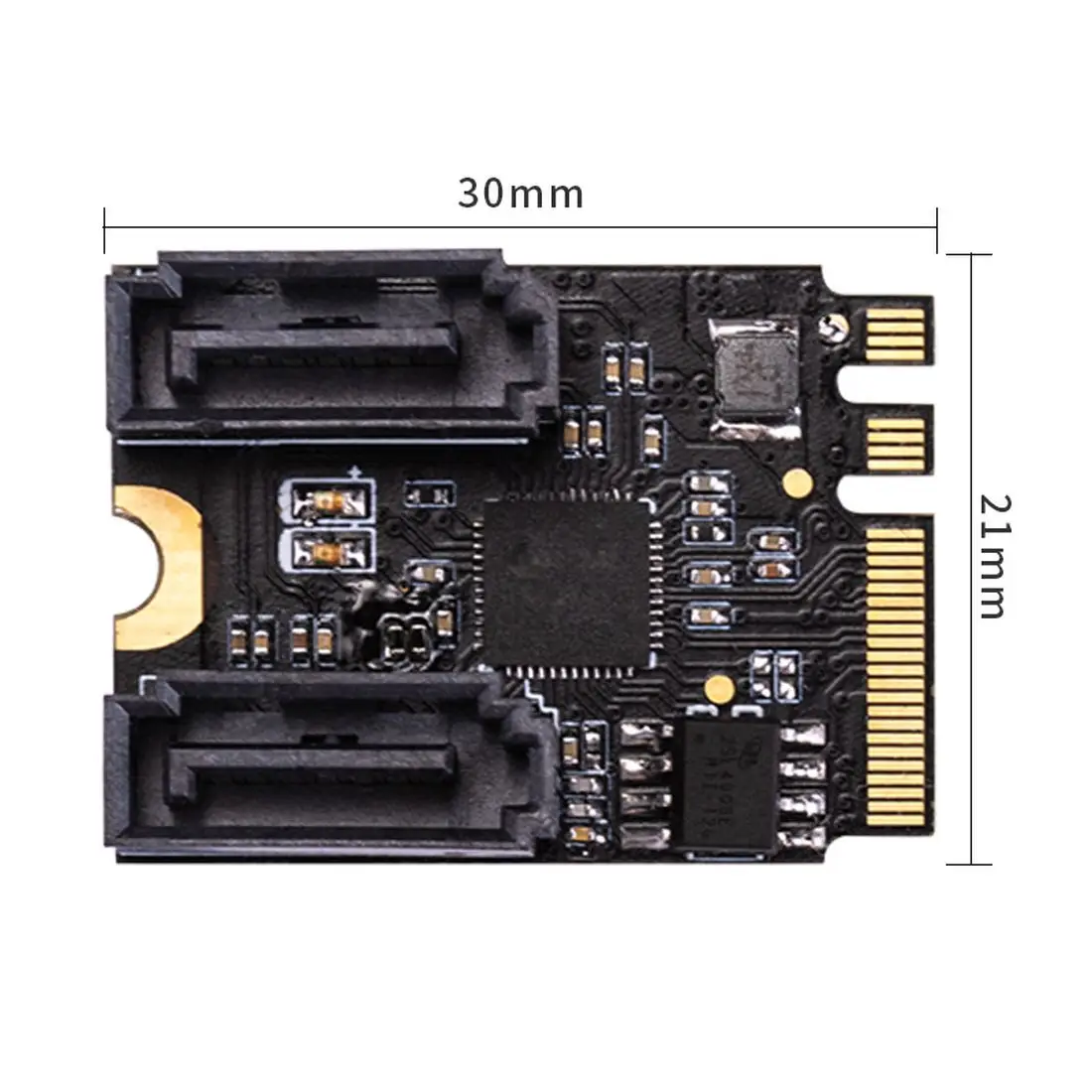 Бесплатная карта адаптера драйвера для M.2 Ngff Sata3 A + E ключ 2 портов SATA 6Gbp/s PCIe 3 0 шина