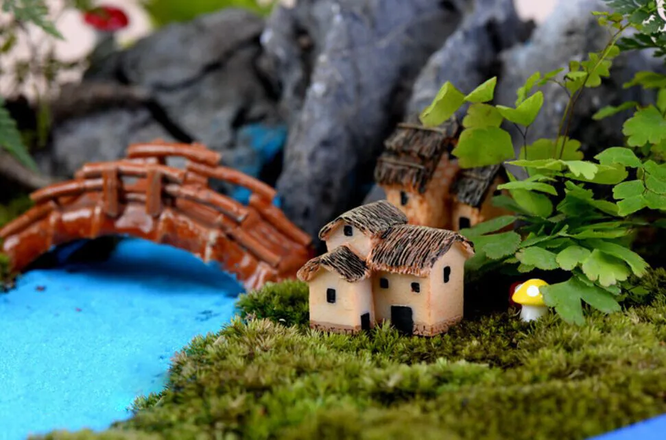 Дети и взрослые кукольный домик мини маленькие домики Сказочный Сад миниатюры DIY орнамент украшения статуэтки, микро пейзаж