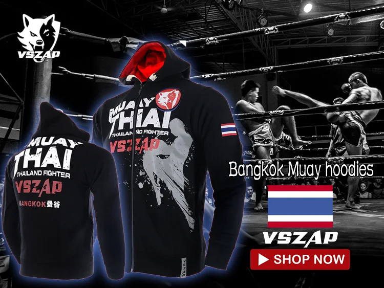 VSZAP MMA толстовки с длинными рукавами Муай Тай боксер утепленная дышащая Толстовка для мужчин